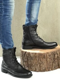 Alberto Torresi Barcus Black Ankle Boots -Modern Shoes World DSC 9170