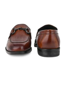 Premium Branded Horsebit Formal Leather Loafer With Tpr Sole And Heel Support -Modern Shoes World DSC 9476
