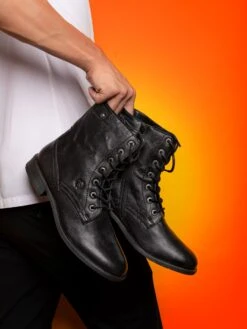 Alberto Torresi Barcus Black Ankle Boots -Modern Shoes World SHOEUYA7TZAJZWGY 1